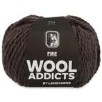 WoolAddicts Fire - 67 donkerbruin - Merinowol Garen, Ophalen of Verzenden, Nieuw