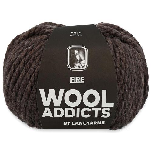 WoolAddicts Fire - 67 donkerbruin - Merinowol Garen, Hobby en Vrije tijd, Breien en Haken, Ophalen of Verzenden