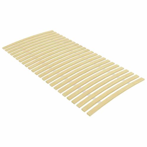 vidaXL Lattenbodem met 24 latten 100x200 cm, Huis en Inrichting, Slaapkamer | Bedden, 100 cm, 200 cm, Bruin, Eenpersoons, Nieuw