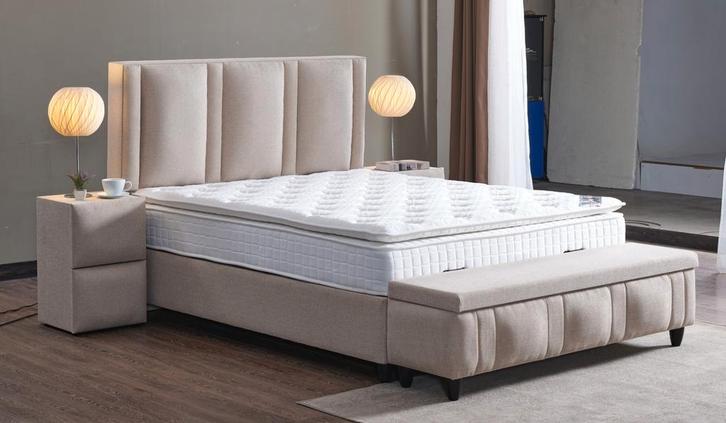 Boxspring Mira met opbergfunctie - diverse maten, Huis en Inrichting, Slaapkamer | Boxsprings, Nieuw, Tweepersoons, Verzenden