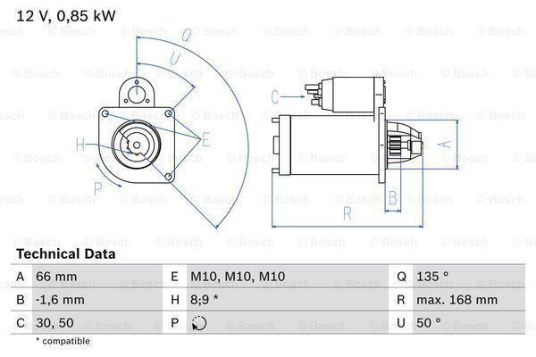 Startmotor / Starter RENAULT KANGOO (1.6 16V,1.6 16V 4x4), Auto-onderdelen, Motor en Toebehoren, Nieuw, Ophalen of Verzenden