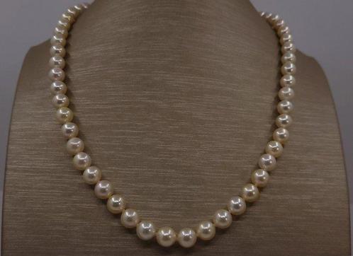 Halsketting ALGT Gecertificeerde Akoya Parels - 7.1x7.4mm, Sieraden, Tassen en Uiterlijk, Kettingen
