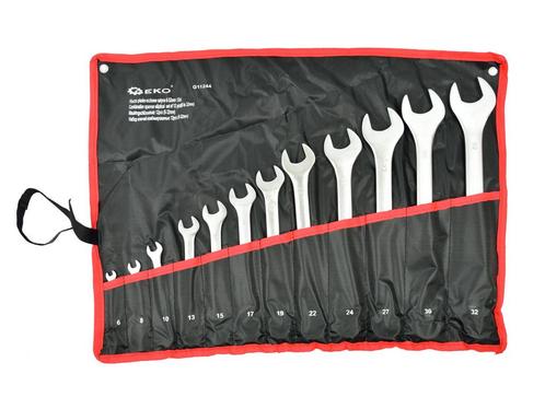 Ringsteeksleutel Set - 6 T/m 32 Mm - 12 Dlg - Steek Ringsleu, Doe-het-zelf en Verbouw, Gereedschap | Handgereedschap, Nieuw, Ophalen of Verzenden