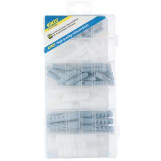 Assortimentsdoos | Kinzo | 138 stuks (Spreidpluggen), Doe-het-zelf en Verbouw, IJzerwaren en Bevestigingsmiddelen, Nieuw, Verzenden