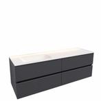 Badkamermeubel Solid Surface AQS Oslo 150x46 cm Links Mat, Huis en Inrichting, Badkamer | Badkamermeubels, Ophalen of Verzenden