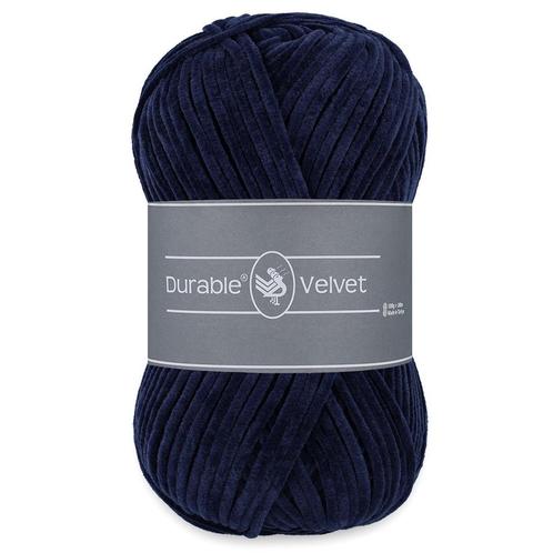 Durable Velvet - 321 navy - Chenille Garen, Hobby en Vrije tijd, Breien en Haken, Ophalen of Verzenden