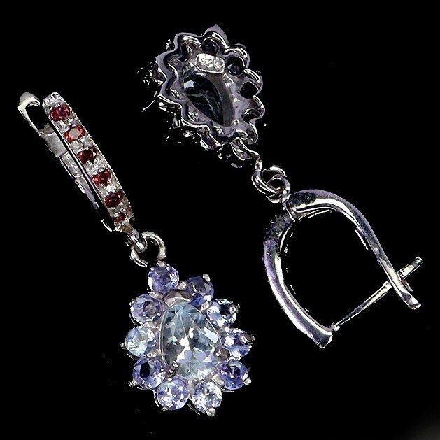 Zonder Minimumprijs - Oorbellen Zilver Aquamarijn -, Sieraden, Tassen en Uiterlijk, Oorbellen