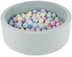 Ronde ballenbak met 200 pastelkleurige ballen - 90x30 cm..., Kinderen en Baby's, Speelgoed | Babyspeelgoed, Ophalen of Verzenden