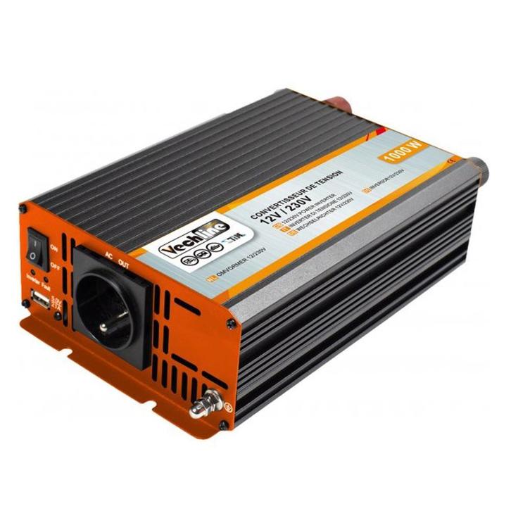 Vechline Inverter 12V-230V 1000W, Caravans en Kamperen, Kampeeraccessoires, Nieuw