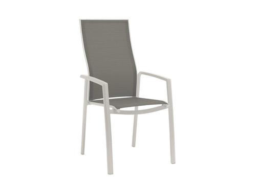 Stern nKari stapelbare aluminium tuinstoel met hoge, Tuin en Terras, Tuinstoelen, Ophalen of Verzenden