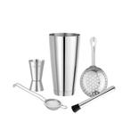 Cocktail set | 6-delig | RVS, Verzenden, Nieuw in verpakking