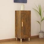 vidaXL Dressoir 34,5x34x90 cm bewerkt hout gerookt eiken, Minder dan 50 cm, Verzenden, Nieuw, 25 tot 50 cm