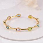 Zonder minimumprijs - Armband Zilver - Gemengde edelstenen -, Nieuw