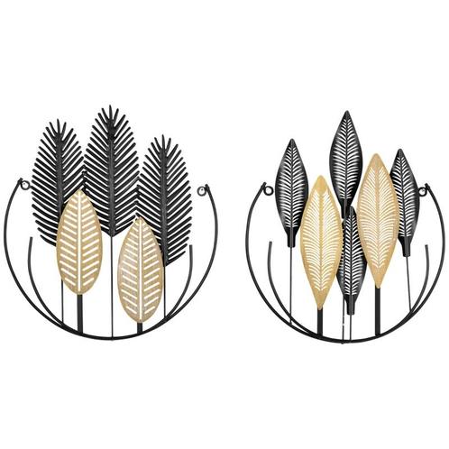 TRUUSK 3D Murals Set Van 2 Moderne Wanddecoratie Metaal Goud, Huis en Inrichting, Woonaccessoires | Wanddecoraties, Nieuw, Verzenden