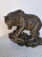 Milo (1910-1978) - Beeld, Bronzen beer op rots milo - 13 cm
