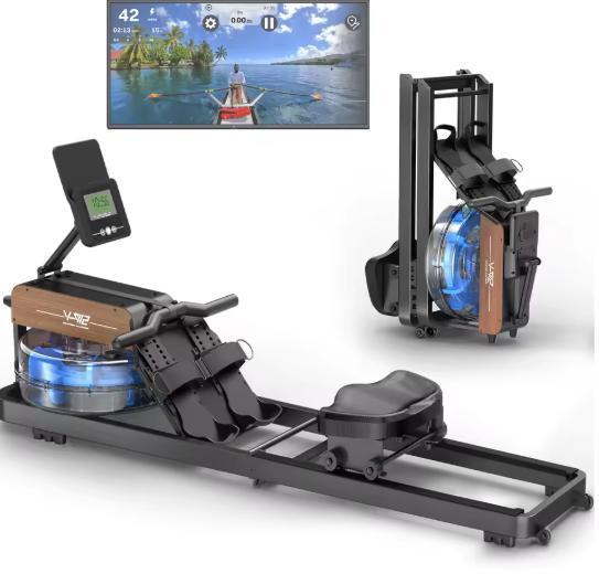 Water Roeimachine – Bluetooth, Opvouwbaar en Ergonomisch, Sport en Fitness, Fitnessapparatuur, Nieuw, Verzenden