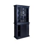Buffetkast Mangohout Milan 100 X Zwart, Huis en Inrichting, Kasten | Buffetkasten, 100 tot 150 cm, Nieuw, Industriële meubels