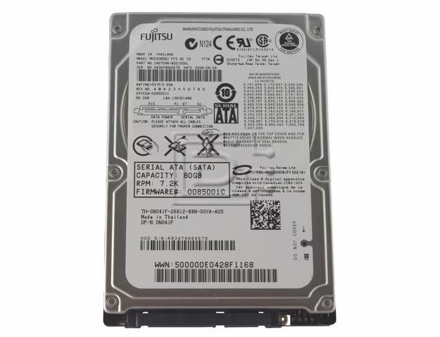 Fujitsu 80GB 2.5 Interne Harde Schijf – SATA – Compact &, Computers en Software, Harde schijven, Nieuw, Ophalen of Verzenden