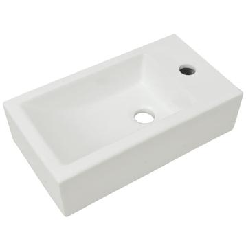 Rechthoekige Wastafel 46cm - Retourdeal - Kleine Badkamer beschikbaar voor biedingen