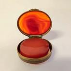 Agate & Bronze - Snuifdoos (2) - Agaat, Brons
