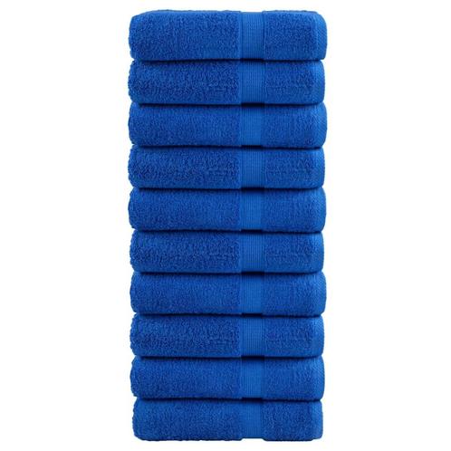 vidaXL Badhanddoeken SOLUND 10 st 600 g/m² 70x140 cm blauw, Huis en Inrichting, Badkamer | Badtextiel en Accessoires, Blauw, Nieuw