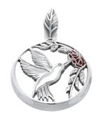 Zilveren Kolibri met vrucht kettinghanger, Sieraden, Tassen en Uiterlijk, Verzenden, Nieuw