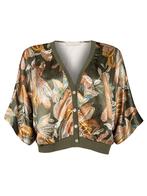 Vestje Joselien Groen, kort damesvest, Kleding | Dames, Truien en Vesten, Verzenden, Nieuw
