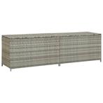 Tuinbox 200x50x60 cm poly rattan grijs (Schuurtjes-Rekken), Tuin en Terras, Verzenden, Nieuw