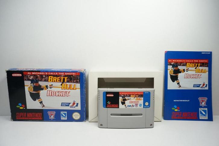 Brett Hull Hockey - SNSP-5Y-EUR Garantie & morgen in huis!, Spelcomputers en Games, Games | Nintendo Super NES, Zo goed als nieuw