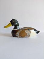 Lokeend - Période 1950-1970, peint main, sculpture 23 cm,, Antiek en Kunst