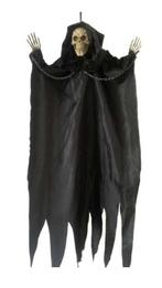 Hangende Skelet Zwart Gewaad 65cm, Ophalen of Verzenden, Nieuw