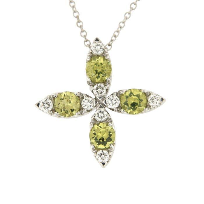 Pasquale Bruni - Halsketting - 18 karaat Witgoud - 0.27ct., Sieraden, Tassen en Uiterlijk, Kettingen