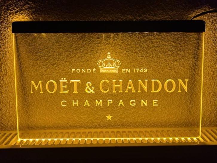 Moet & Chandon neon bord lamp LED verlichting reclame lichtb, Verzamelen, Merken en Reclamevoorwerpen, Nieuw, Verzenden