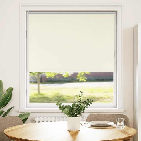 vidaXL Rolgordijn verduisterend 100x130cm stofbreedte 95,7cm, Huis en Inrichting, Stoffering | Gordijnen en Lamellen, Wit, Nieuw