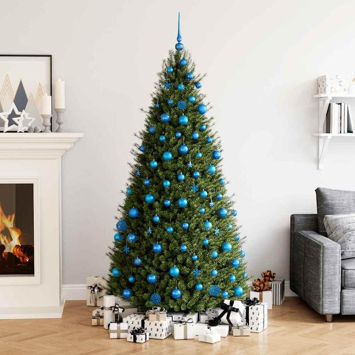 vidaXL 111-delige Kerstballenset polystyreen blauw, Diversen, Kerst, Nieuw, Verzenden