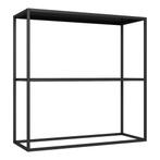 [en.casa] Console tafel Strömstad sidetable 80x79,5x26 cm zw, Huis en Inrichting, Verzenden, Nieuw