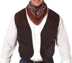 Vest Bruin Kunstleer L, Kleding | Heren, Verzenden, Nieuw