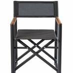 Regisseursstoel Victor aluminium met teak armleggers mokka, Watersport en Boten, Verzenden, Nieuw
