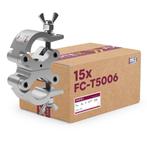 15x FORTEX Swivel Coupler truss klem WLL 500kg buis Ø48-51mm, Nieuw, Verzenden