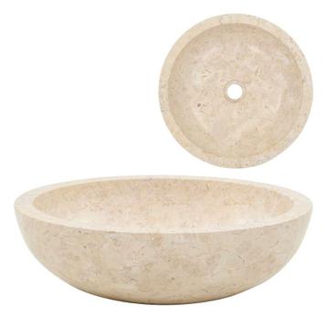Marmer Gootsteen 40cm Creme | Retourdeal | 47% Korting! beschikbaar voor biedingen