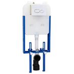 vidaXL Cisterna Frame met opslag Wit 50 x 8 x 131 cm Staal, Verzenden, Nieuw, Wit