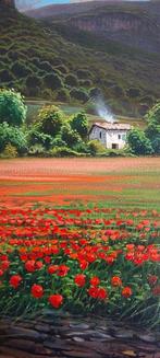 Enric Rubió (XX) - Campo de amapolas, Antiek en Kunst