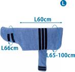 Nobleza Hondenbadjas - Ruglengte 60cm - L - Blauw, Dieren en Toebehoren, Verzenden, Nieuw