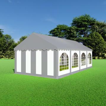 Partytent 4x8  PVC - Premium | Grijs dak | Grijswitte beschikbaar voor biedingen