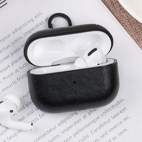 Leren Luxe Hoesje voor AirPods Pro - Leather Skin AirPod, Telecommunicatie, Mobiele telefoons | Hoesjes en Frontjes | Overige merken