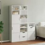 vidaXL Bijzetkasten 5 st ODDA 40x24x79 cm massief grenenhout, Huis en Inrichting, Verzenden, Nieuw, Grenenhout
