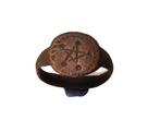 Oud-Romeins Laat-Romeinse vingerring met pentagramsymbool