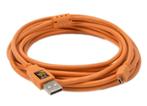 Tether Tools TetherPro USB 2.0 - Mini-B 8 pin (4,6m oranje), Nieuw, Ophalen of Verzenden