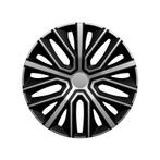 AutoStyle 4-Delige Wieldoppen  Sinus 14-inch zilver/zwart, Verzenden, Nieuw