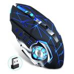 Q-13 Draadloze Gaming Muis - 2.4GHz RGB Optisch Ergonomisch, Verzenden, Nieuw, T-WOLF